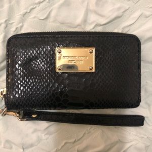 Authentic Michael Kors Black Wristlet